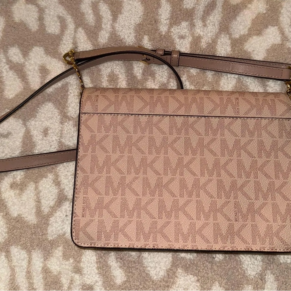 MICHAEL Michael Kors Pink Logo Crossbody Bag - Picture 3 of 4